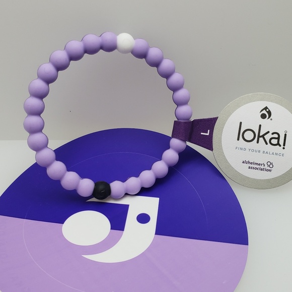 NWT Authentic LOKAI Alzeihmers Purple Large - Picture 2 of 2